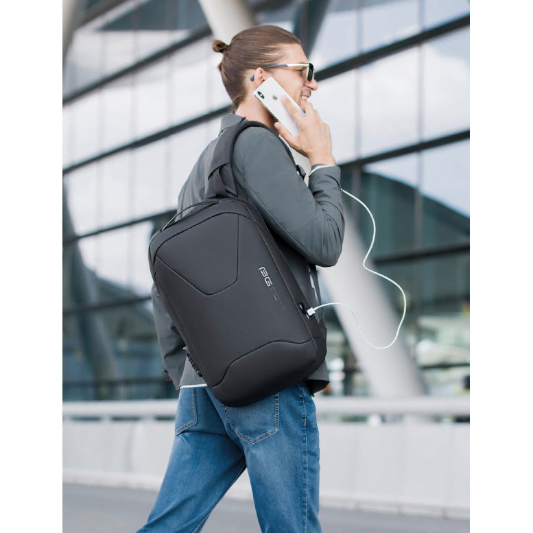 Мужской рюкзак Bange (BGS22188 Black) с USB Черный