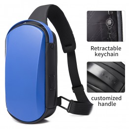 Рюкзак с одной лямкой Bange (BGS7256-Blue) с USB Синий