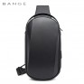Рюкзак с одной лямкой Bange (BGS7256-Black) с USB Черный
