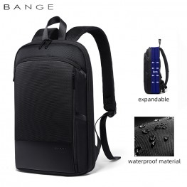 Классический деловой мужской рюкзак Bange (BGS77115 Black) Черный