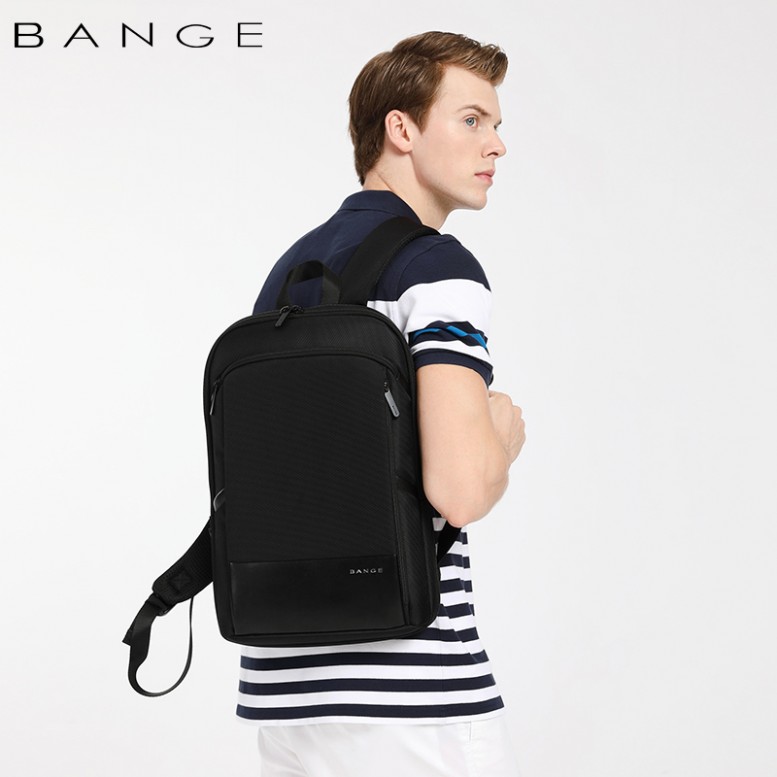 Класичний діловий чоловічий рюкзак Bange (BGS77115 Black) Чорний