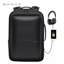 Классический деловой мужской рюкзак Bange (BGS53) с USB Черный