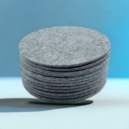 Набір із 12 круглих підставок костерів під чашки кружки 10*10 см Anthracite-0712 сірий