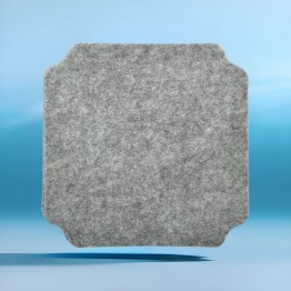 Набір із 4 підставок костерів під чашки кружки 10*10 см Anthracite-0904 сірий