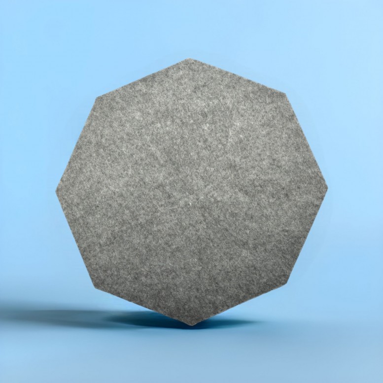 Набір із 3 круглих підкладок під гаряче різної форми 23*23 см Anthracite-1903 сірий